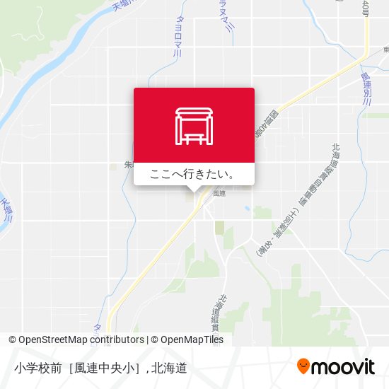 小学校前［風連中央小］地図