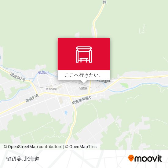 留辺蘂地図