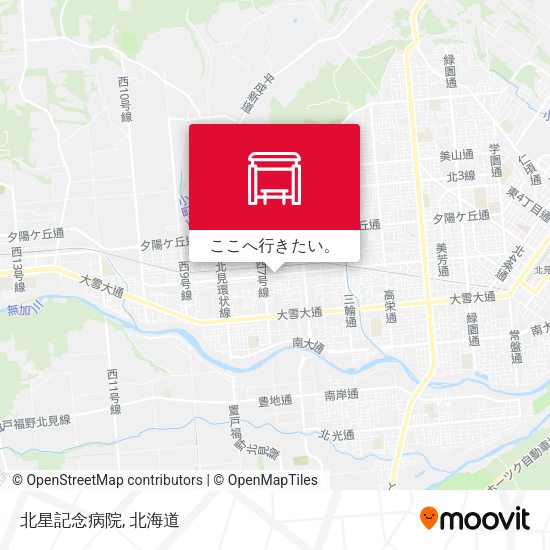 北星記念病院地図