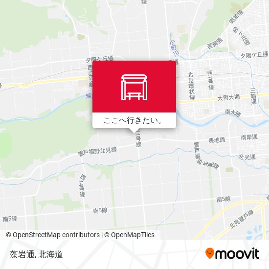 藻岩通地図