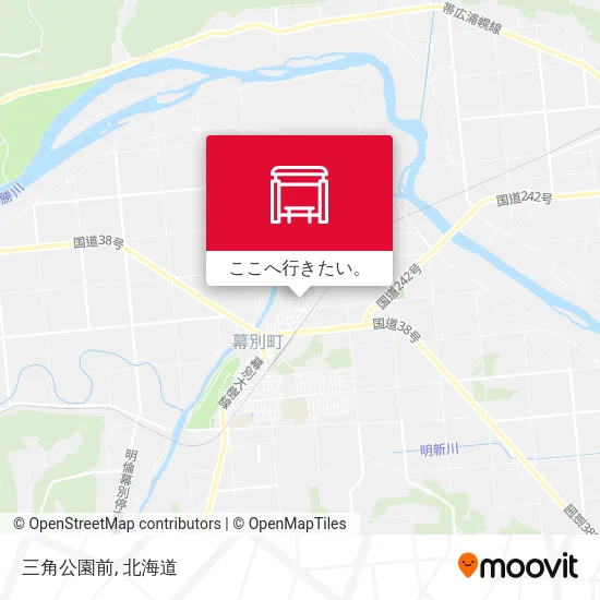 三角公園前地図