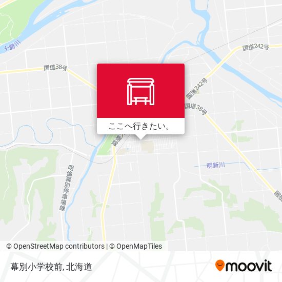 幕別小学校前地図