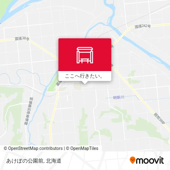 あけぼの公園前地図