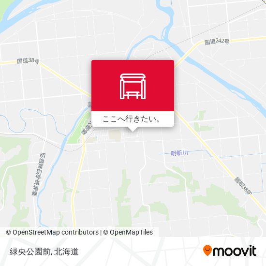 緑央公園前地図