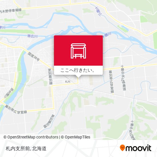 札内支所前地図
