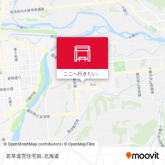 若草道営住宅前地図