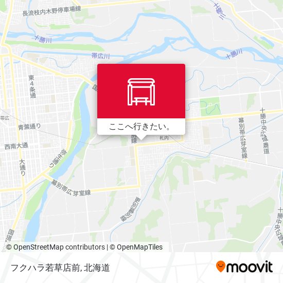フクハラ若草店前地図