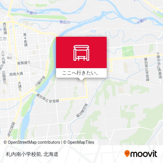 札内南小学校前地図