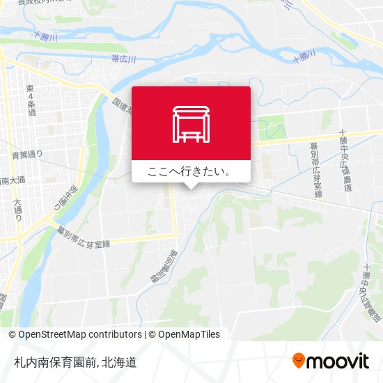 札内南保育園前地図