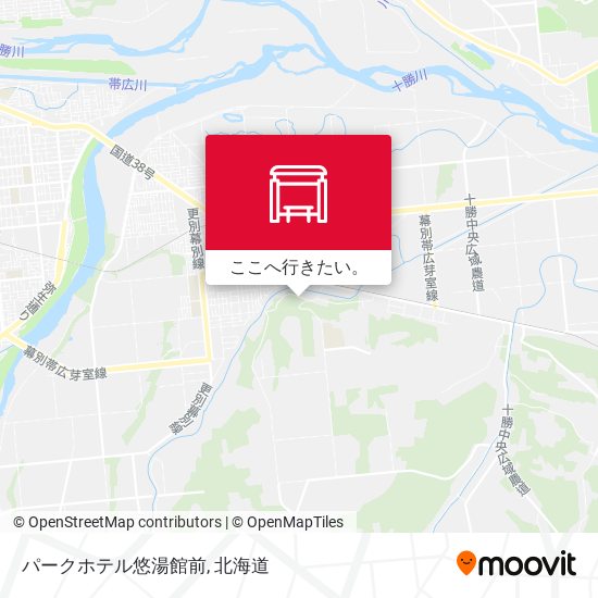 パークホテル悠湯館前地図