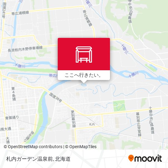 札内ガーデン温泉前地図