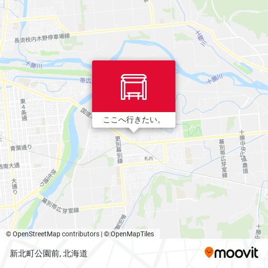 新北町公園前地図