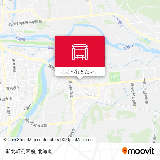 新北町公園前地図
