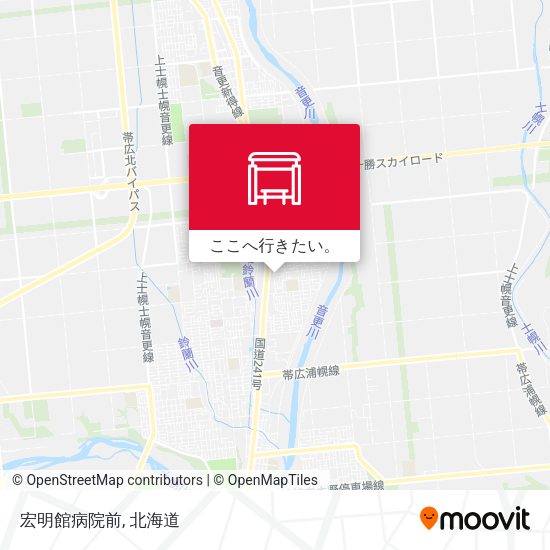 宏明館病院前地図