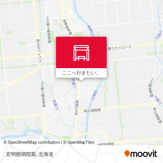 宏明館病院前地図