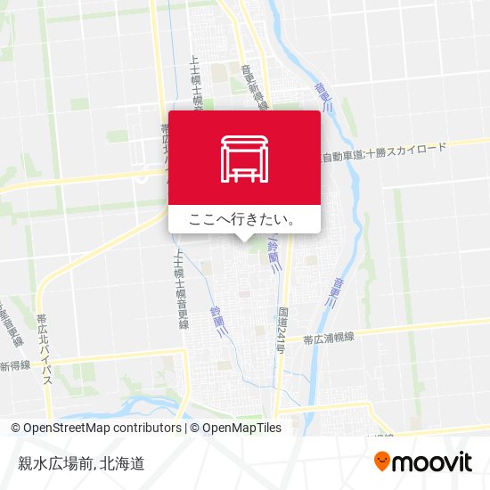 親水広場前地図