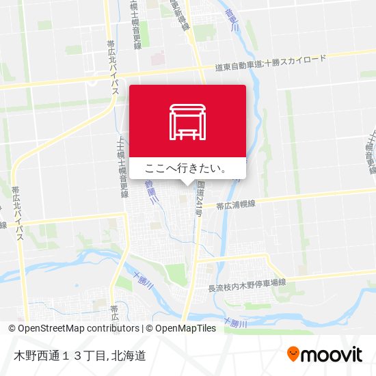 木野西通１３丁目地図