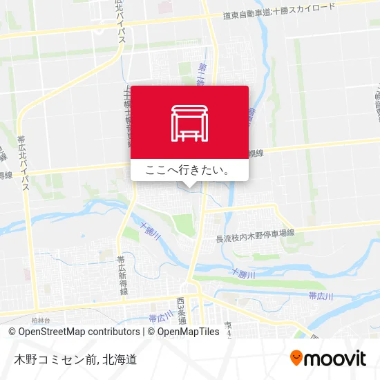 木野コミセン前地図
