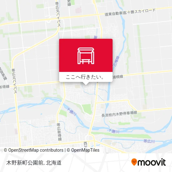 木野新町公園前地図