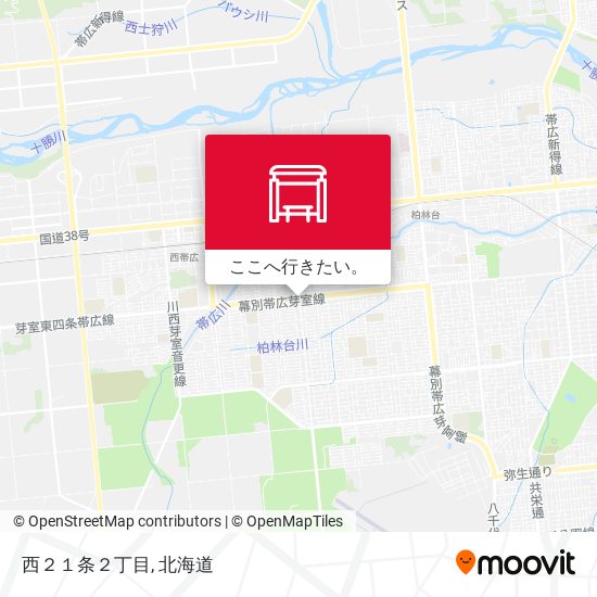 西２１条２丁目地図