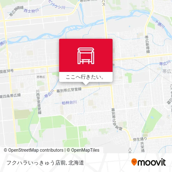 フクハラいっきゅう店前地図