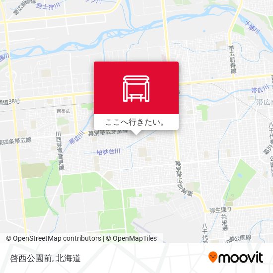 啓西公園前地図