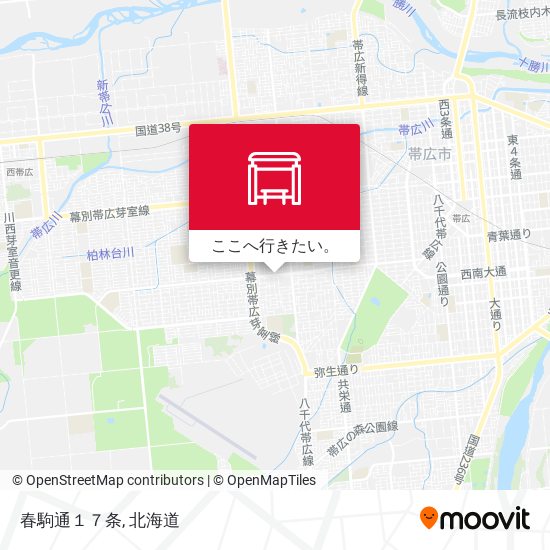 春駒通１７条地図