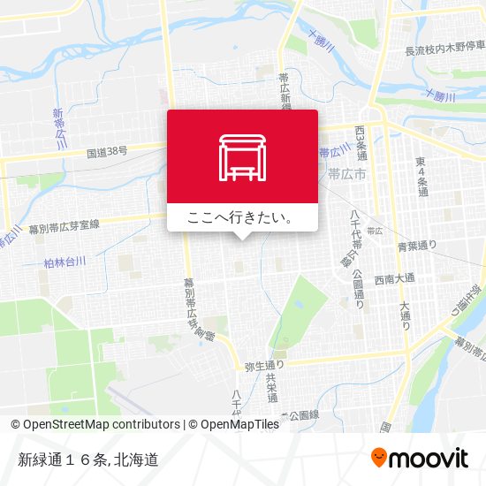 新緑通１６条地図