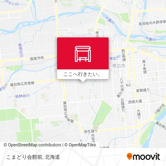 こまどり会館前地図