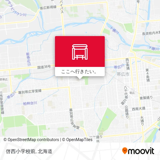 啓西小学校前地図