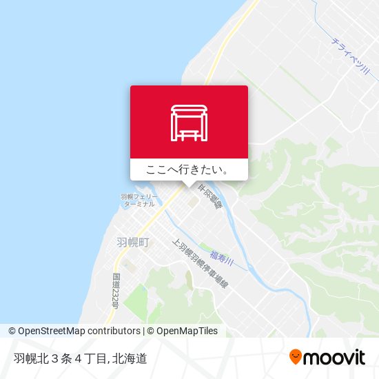 羽幌北３条４丁目地図