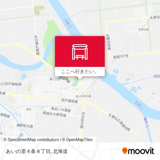 あいの里４条８丁目地図
