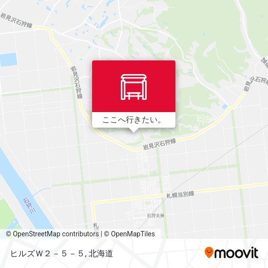 ヒルズＷ２－５－５地図
