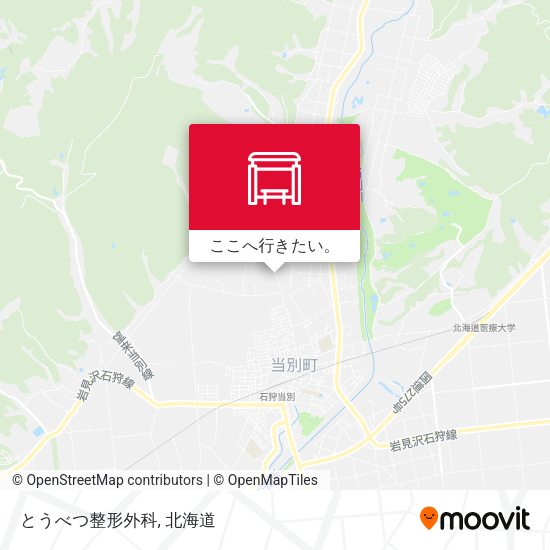 とうべつ整形外科地図