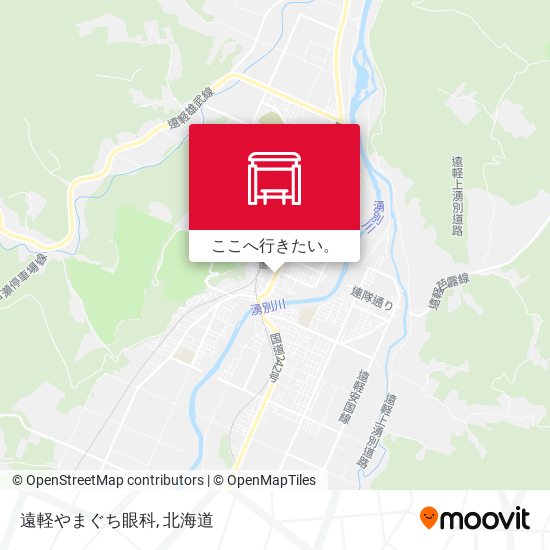 遠軽やまぐち眼科地図