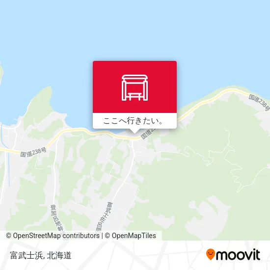 富武士浜地図