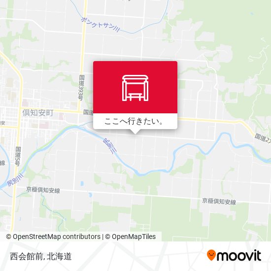 西会館前地図