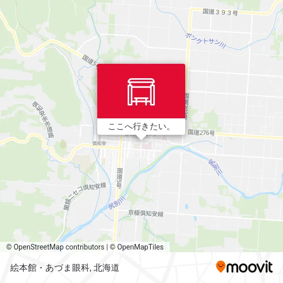 絵本館・あづま眼科地図