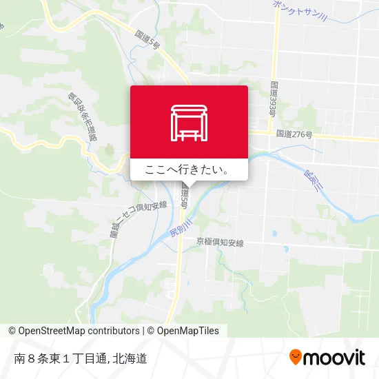 南８条東１丁目通地図