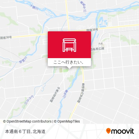 本通南６丁目地図