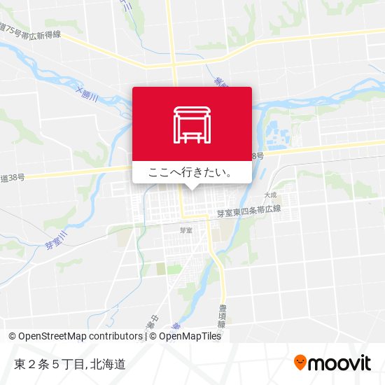 東２条５丁目地図