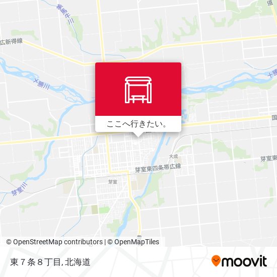 東７条８丁目地図