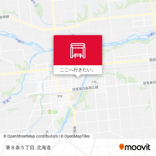 東８条５丁目地図