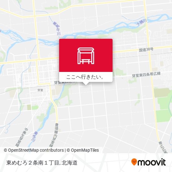 東めむろ２条南１丁目地図