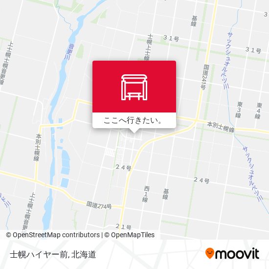 士幌ハイヤー前地図