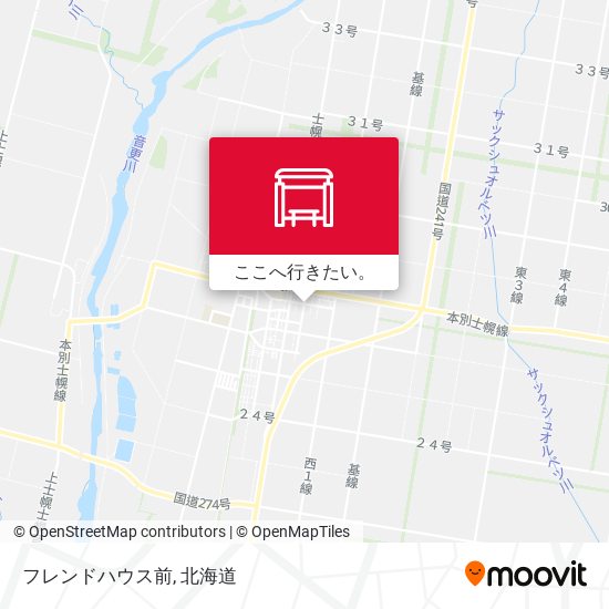 フレンドハウス前地図