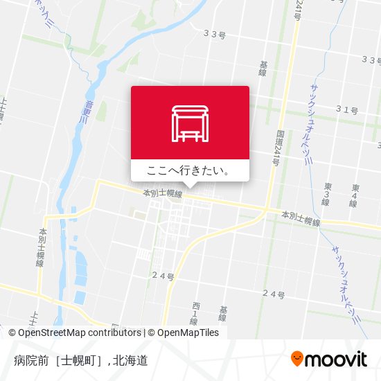 病院前［士幌町］地図
