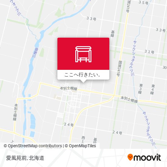 愛風苑前地図