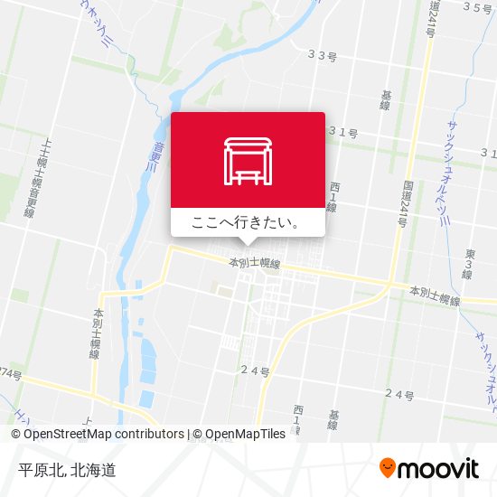平原北地図