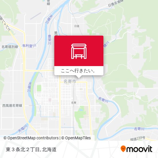 東３条北２丁目地図